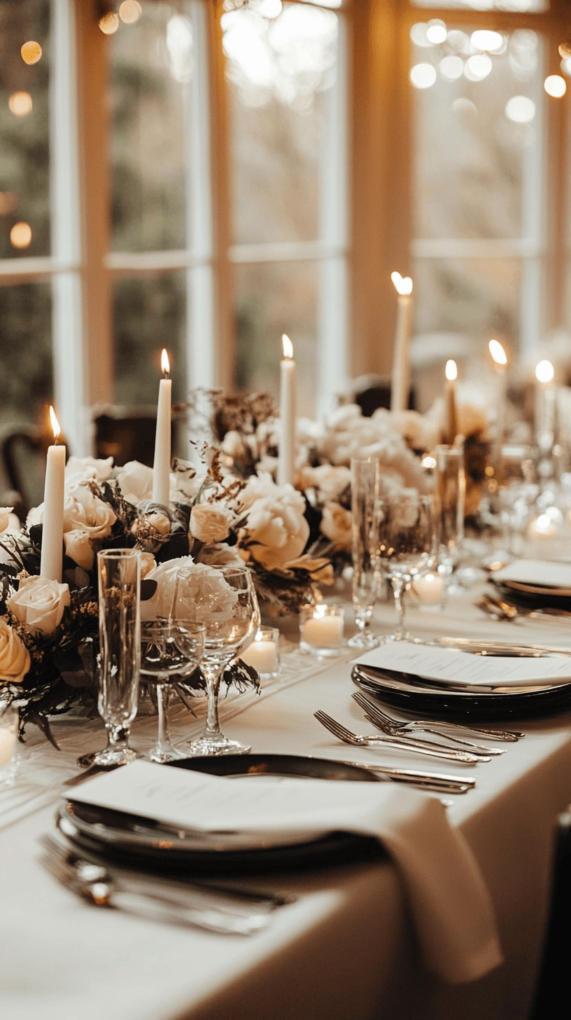 Wedding table setting